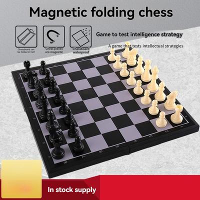 Échecs Magnétiques Pliants Portables Rangement Attraction Magnétique Enfants Parent-Enfant Divertissement Compétition Entraînement