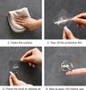10-100PCS Transparent Stainless Steel Strong Self-adhesive Hooks Bathroom Towel Clothes Storage Sticky Hooks Key Pendant Storag