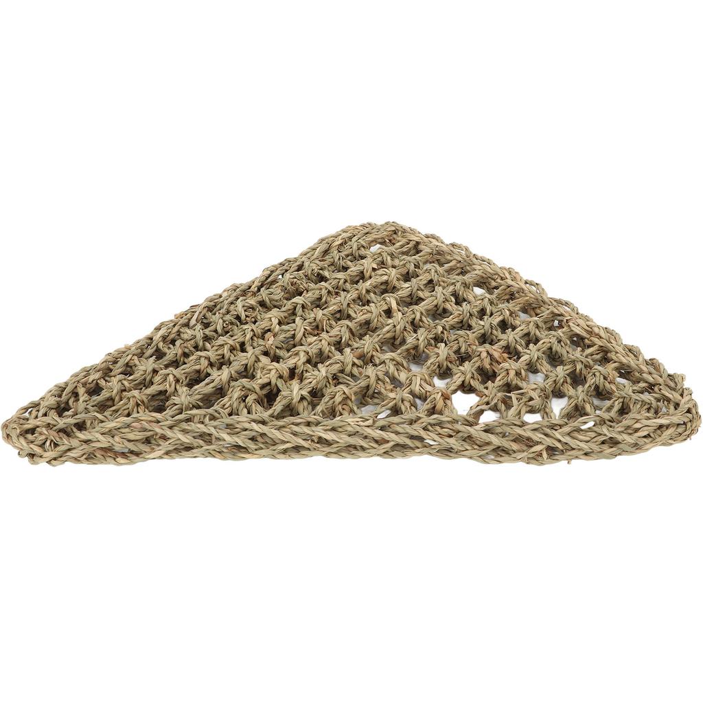 Lizard Hammock Animal Crawling Mat Triangle Grass Reptile Animals Hammock for Bearded Dragon Dogs
