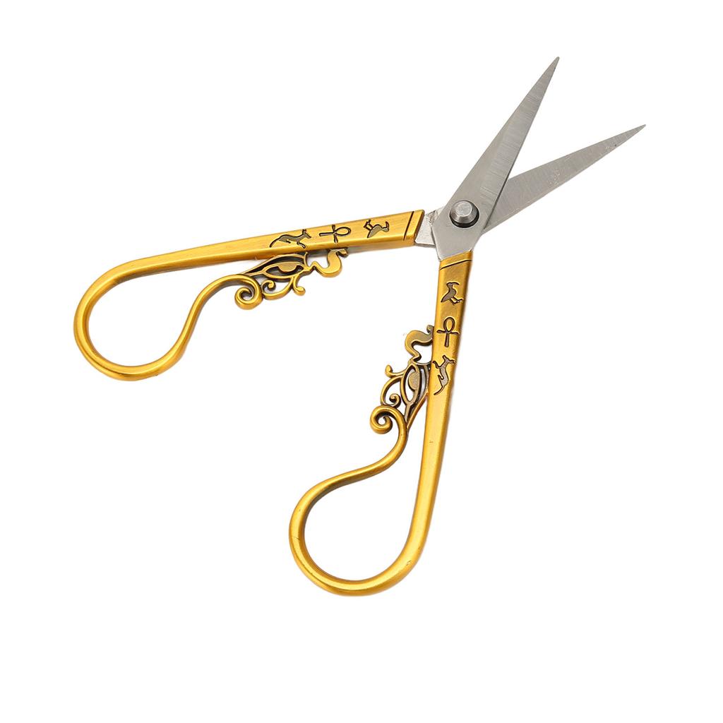 Embroidery Sewing Scissor Vintage Scissor Portable Stainless Steel Retro Scissors for Needlework Crochet