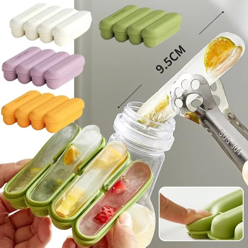 Food Grade Ice Cube Tray Easy Press Release Ice Making Box Convenient Ice Stick Mold Home Use