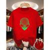 T-shirt Unisex Estiva Essenziale con Stampa Meccanica di Alieni Morbida e Traspirante Girocollo Manica Corta T-shirt per Uso Casual