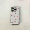 Ins Koreanische Erdbeere mit Sahne Handyhülle für iPhone 17 16e 16 15 14 13 12 11 Air Pro Max X XR XSMAX 8 Plus Luxus Rückabdeckung
