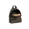 Michael Kors MK Slater Monogram Vintage Color Block Pletený řetěz PVC Batoh Mini Dámský batoh Hnědá Černá 30T0G04B0B-BROWN-BLK