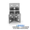 Stainless Steel Heavy Duty 6-Hole Corner Bracket Shelf Support Partition Fixing 1.5mm Thickness