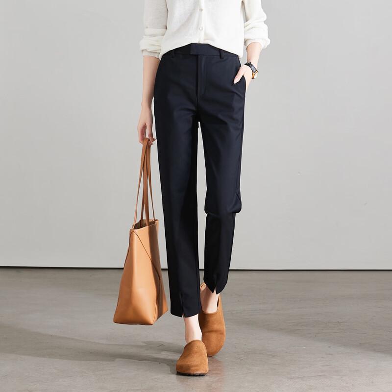 SOFSIL Women's High-Waisted Slim Ankle Suit Pants