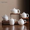 Ice Jade White Porcelain Pear-Shaped Teapot