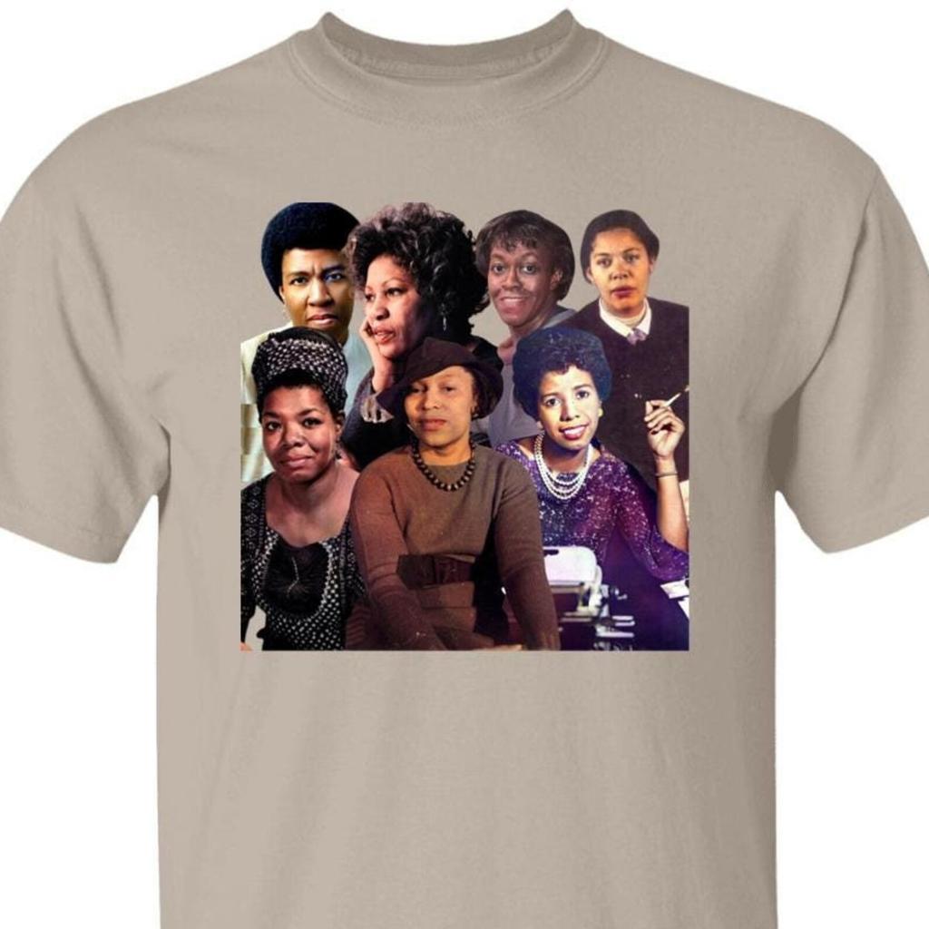 Celebrate Black History Month with Empowering Female Writers T Shirt, Zora Neale Hurston, Toni Morrison, Octavia Butler, Maya Angelou