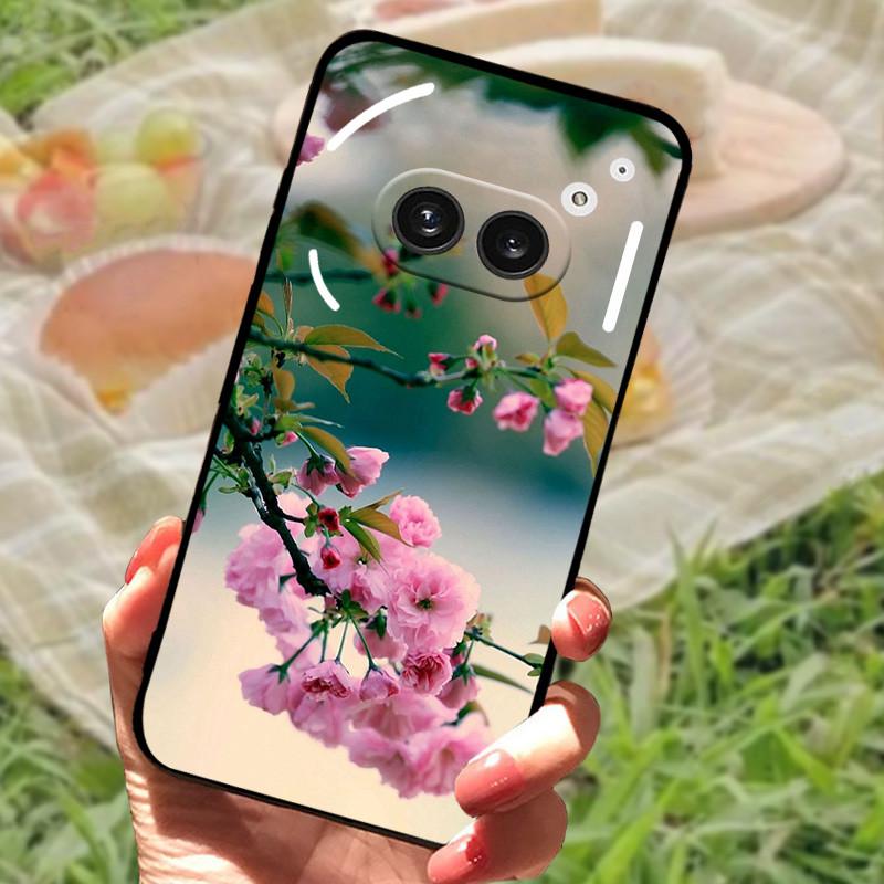 For Nothing Phone 2A Case Cover Silicone Soft Fashion Black Bumper Funda Coque for Nothing Phone 2A Full Protective A142 Capa
