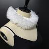 Dámský viktoriánský styl Síťovaný volánkový falešný límeček Choker Tyl na krk Pro Cosplay Halloweenské večírky A večerní akce