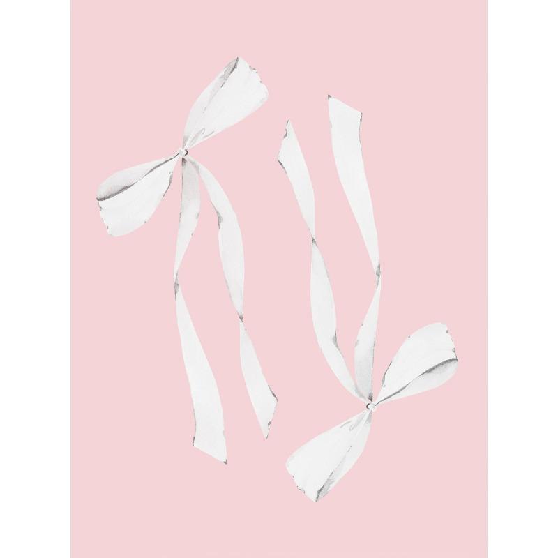 Trendy Girly Pink Bow Ribbon Nursery Cowgirl Art Poster Canvas Painting Wall Prints Picture for Living Room Home Decor