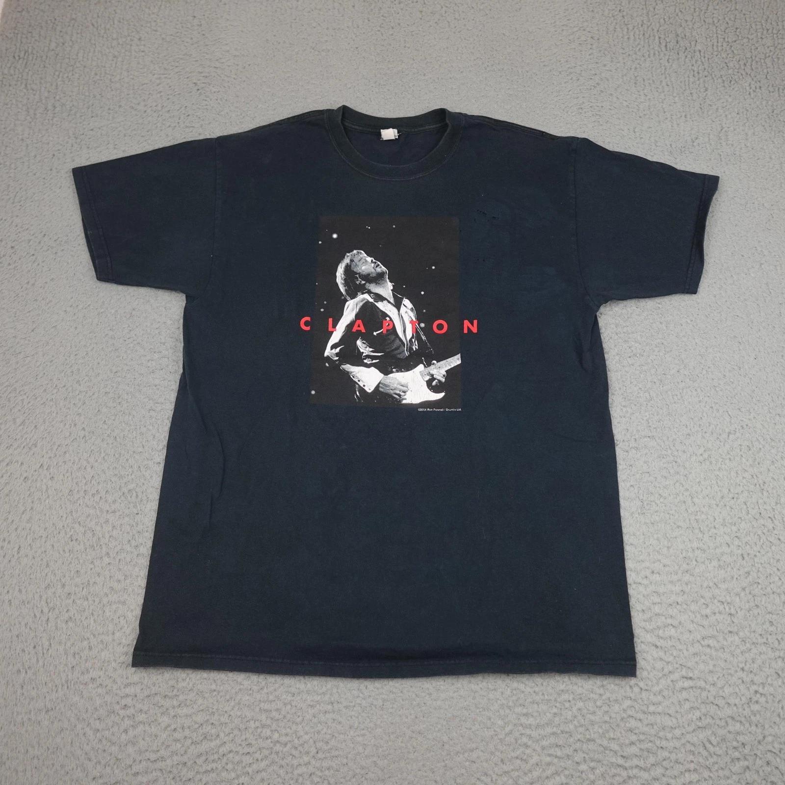 

Vintage Eric Clapton Shirt Mens Large 2004 Tour Concert Band Rock Music Tee S
