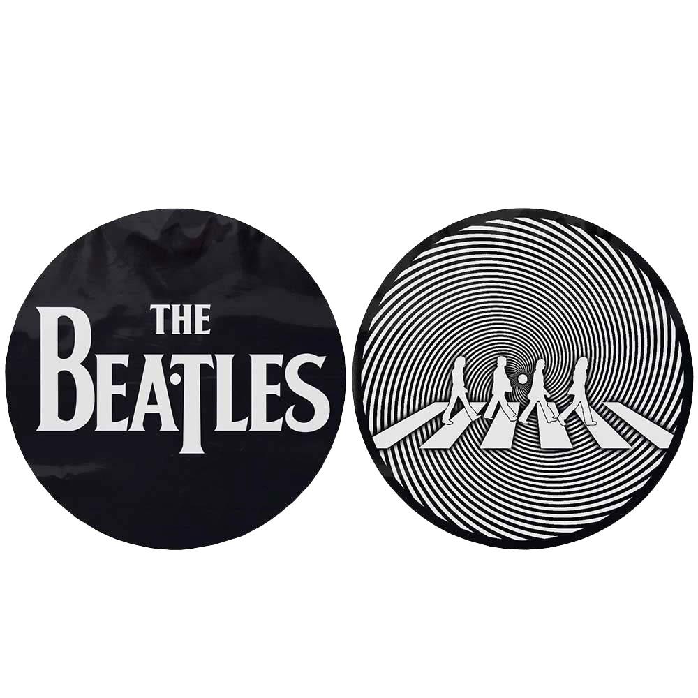 The Beatles Crossing Silhouettes Drop T Logo Turntable Slipmat (Pack of 2)
