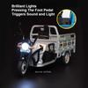 1:12 Alloy Diecast Tricycles Cars Miniature Models Toys Wheel Steering With Sound Music 3 Wheeled Motorcycles Toddler Kids Gifts