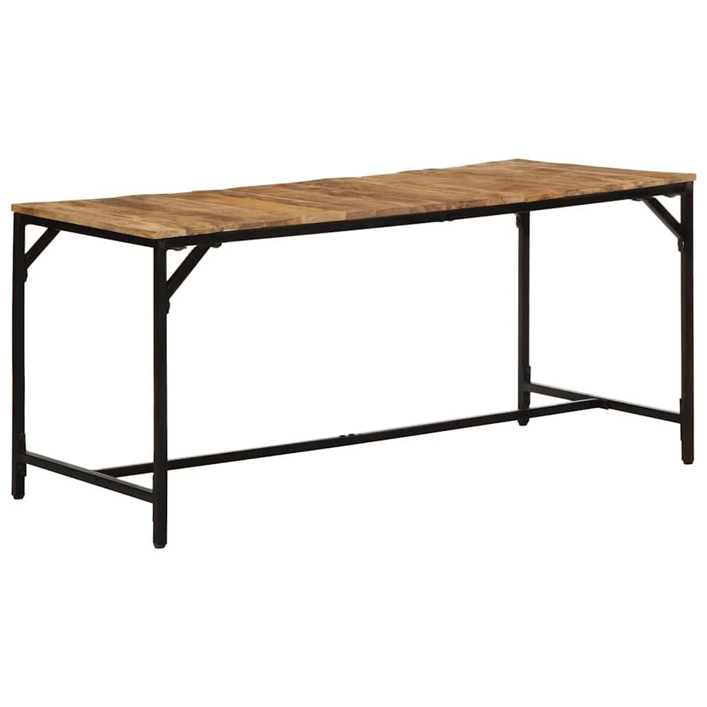 Dining Table 160x80x75 Cm Rough Solid Mango Wood