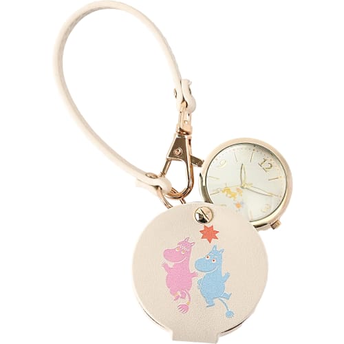 

Fieldwork Pocket Watch, Fieldwork Strap Watch, Women s Analog, with Magnifying Glass, 1.5x Magnification, Moomin 80th Anniversary Hang Watch, White, M