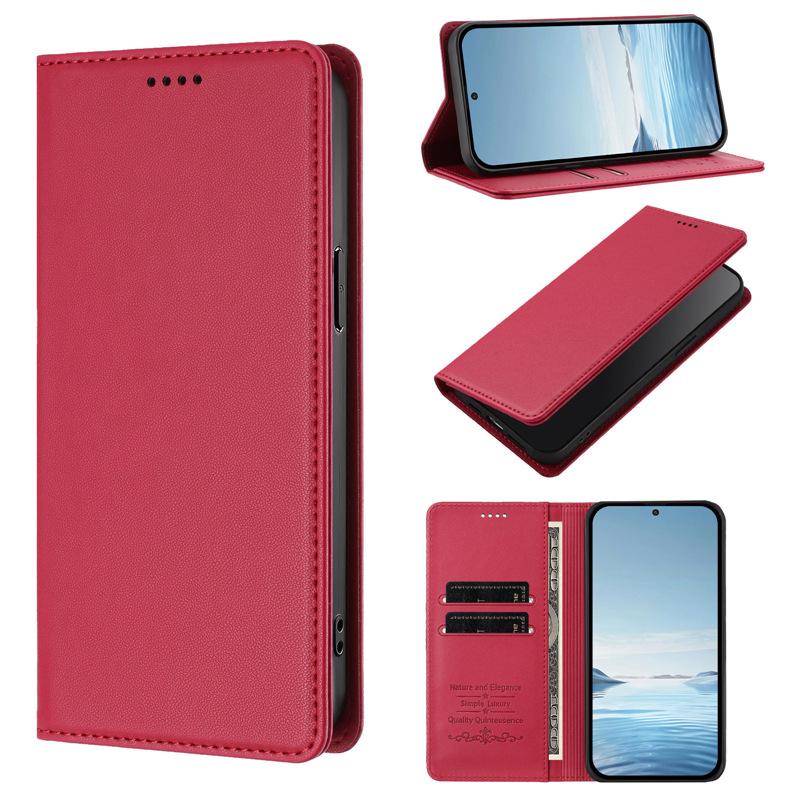 Suitable for Google 10 Pro XL flip leather case with leather texture and strong magnetic attraction, Pixel 10A card slot protective case