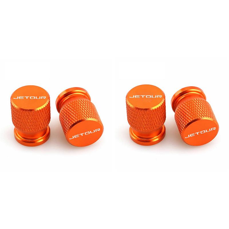 4pc Metal Car Tire Valve Cap Car Tyre Air Stems Cover For Chery Jetour Dashing X-1 Plus DTC IDM X70 X70plus X70m X90plus X95pro