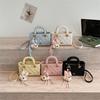 2026 New Ladies Handbag Embroidered Diamond Pattern Small Square Single Shoulder Bag Candy Color Crossbody Women's Bag