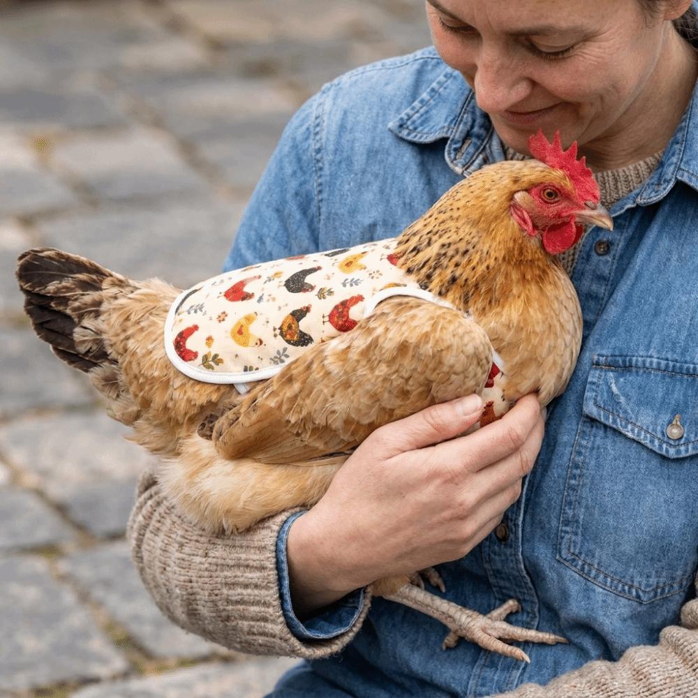 Double-Layer Chicken Saddle Adjustable Feather Protector Chicken Back Protector Cold Weather