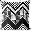 Housses de Coussin à Motifs Géométriques Noir et Blanc Housse de Coussin Adaptée pour Canapé Chambre Voiture