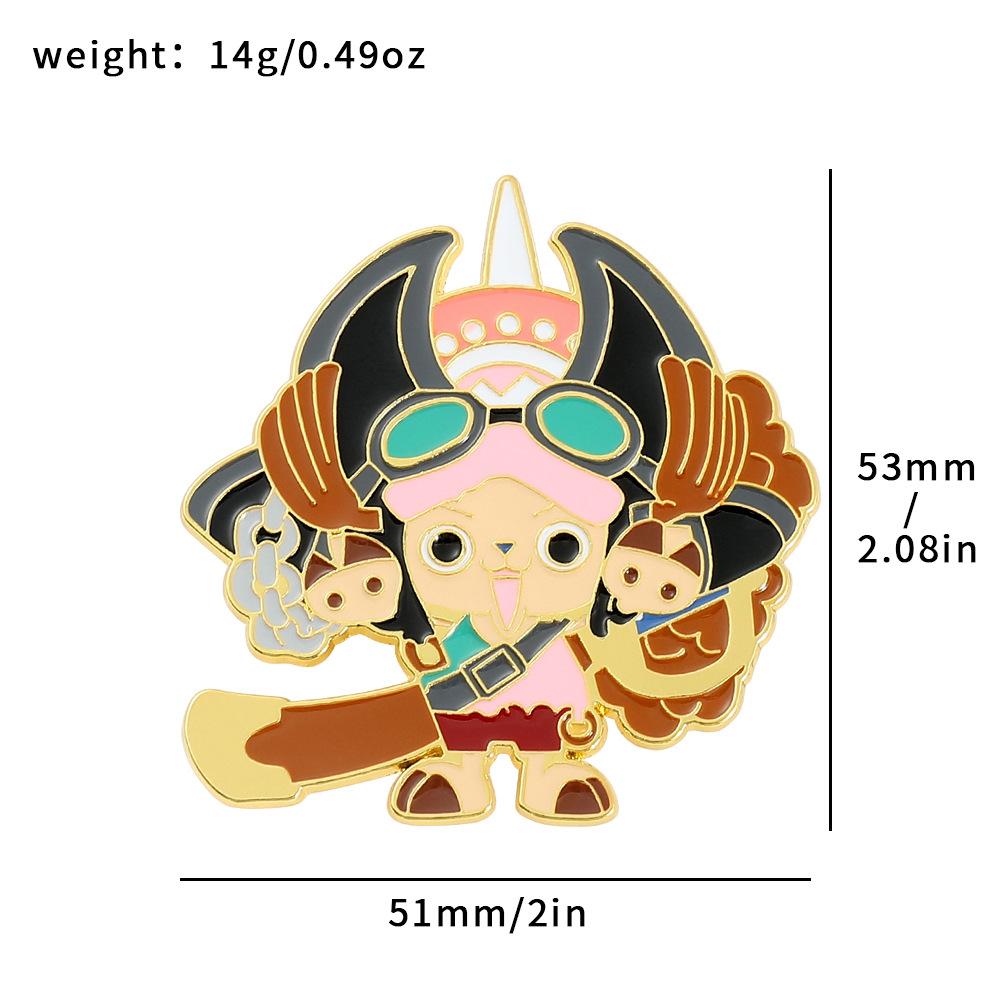 191 Spot ONE PIECE Brooch Riman Metal Badge Luffy Pirates One Piece Pin Accessories