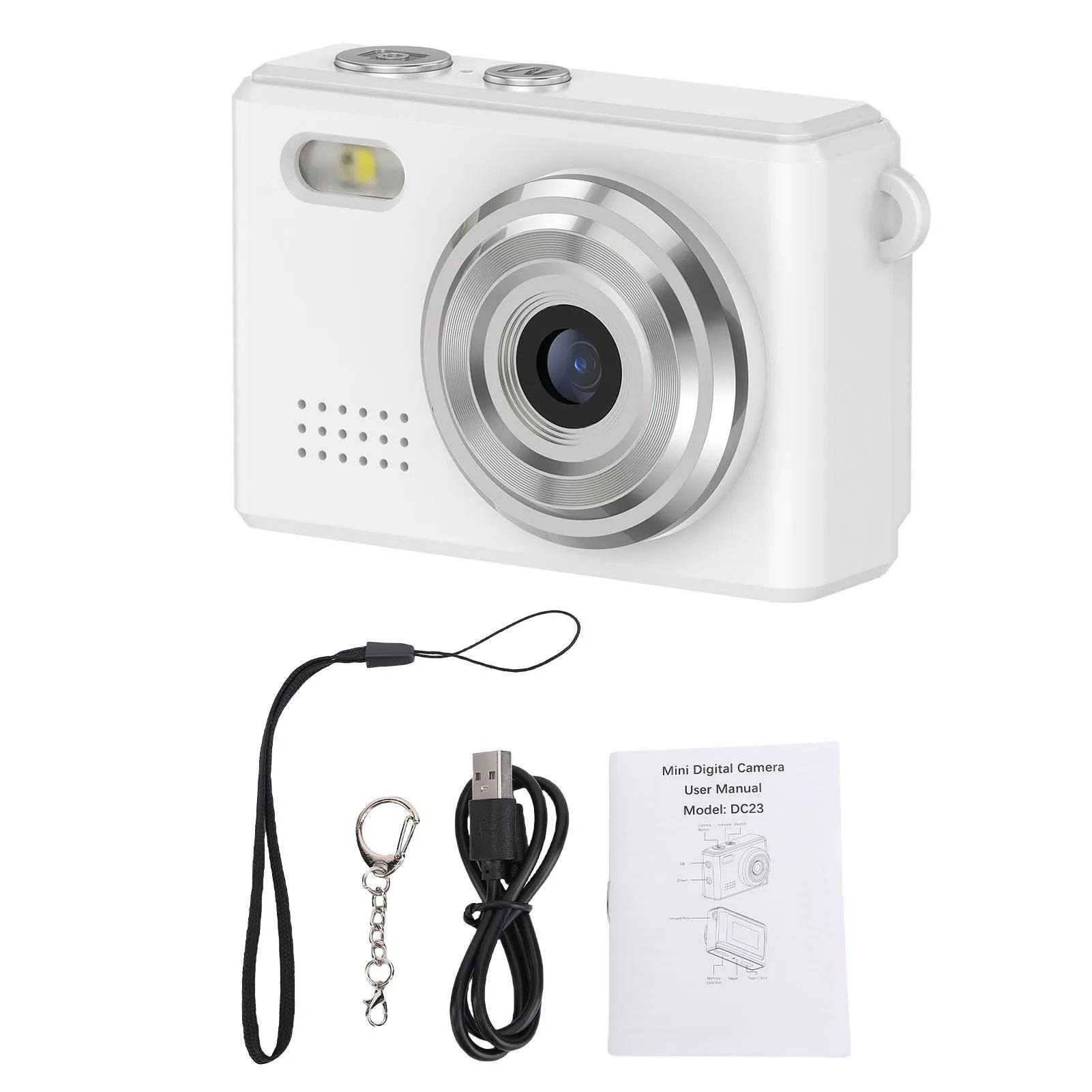 

1080P HD Video 12MP Photo Portable LED Display 6 Filters Support Digital Camera Keychain Camera for Travel Study Recording білий