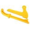 2pcs Yellow Plastic 2 in 1 Wood Saw Push Stick Practical Safety Push Block Woodworking Tool