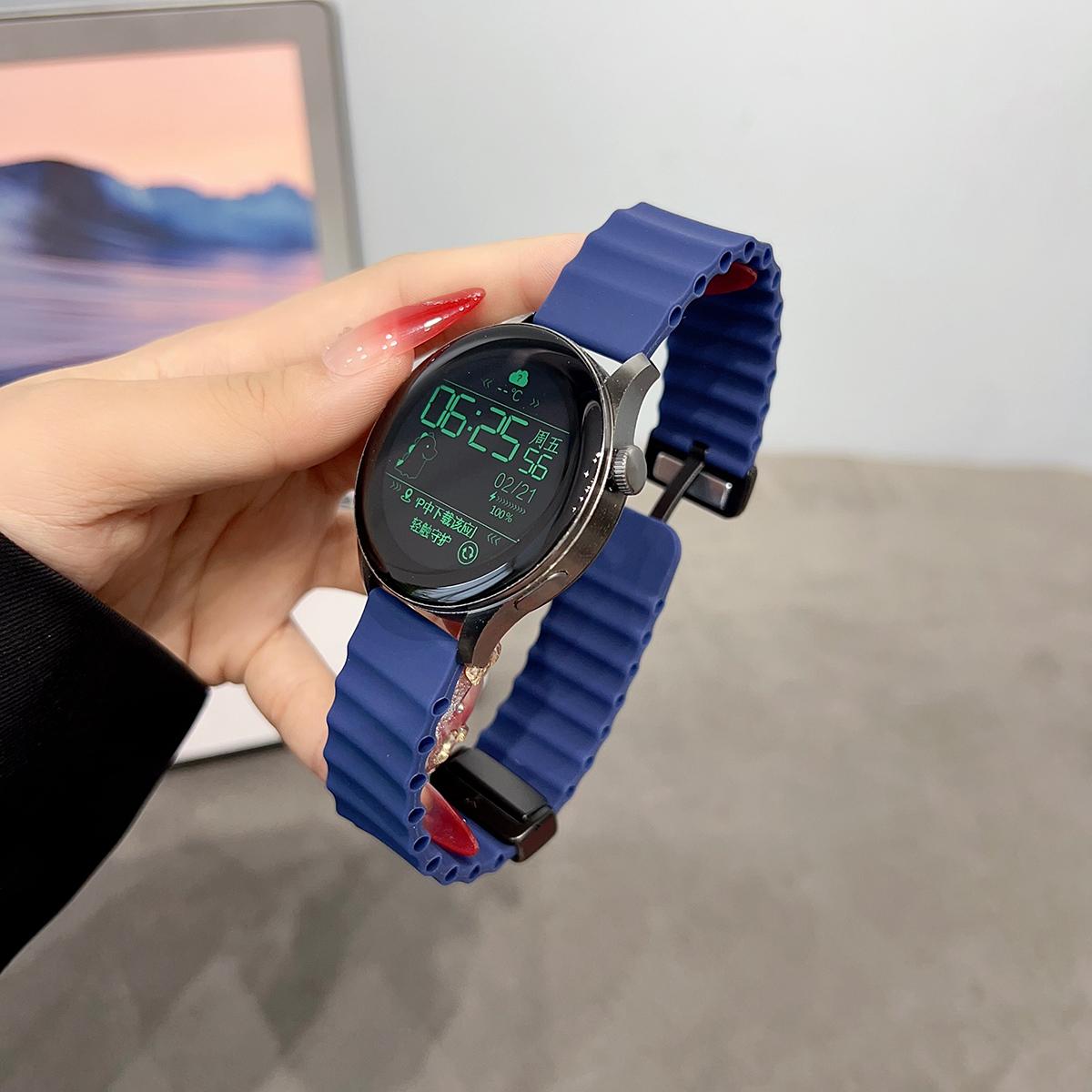 

Ocean Silicone Loop Strap For Samsung Galaxy Watch7 6 5 4 40mm 44mm Adjustable Bracelet Watchband For Amazfit GTS Bip Huewei Garmin xiaomi watch strap 20mm