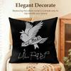 LLil Peep HHell Boy Cushion Cover Natural Linen Organic Fabric DoubleSided Printing Sofa Home Decor Gift Pillow Case