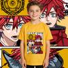 High School Dxd Garith Gremory Anime Print Cotton T Shirt Boys Girls Casual Soft Breathable Short Sleeve Kids Top