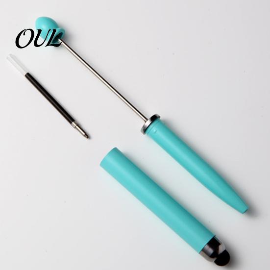 Gradient Color Touch Screen Stylus Beadable Pen for Touchscreen, Pen, High Smooth Drawing Pad Precision Writing School Office Classroom Study