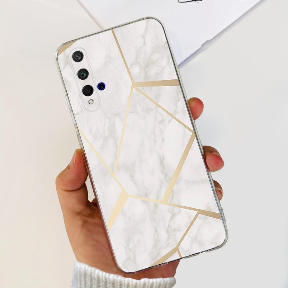 For Huawei Honor 20 Case YAL-L21 YAL-AL00 Luxury Painted Cover Soft Silicone Phone Case For Huawei Nova 5T Nova5T Honor20 Bumper