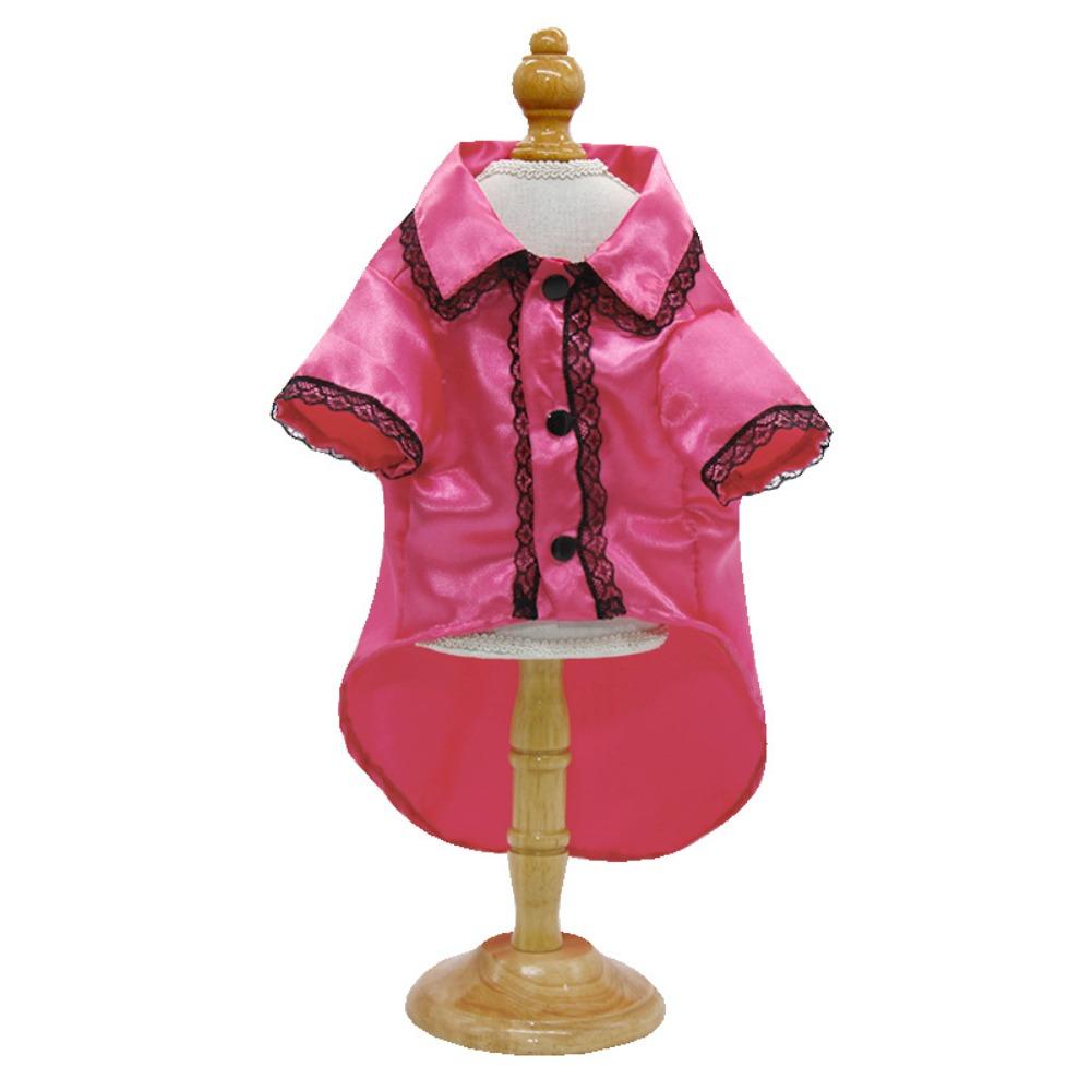 

Coat Pet Dog Silk Pajamas Lace Pet Clothes Puppy Supplies Dog Cat Shirt Spring S