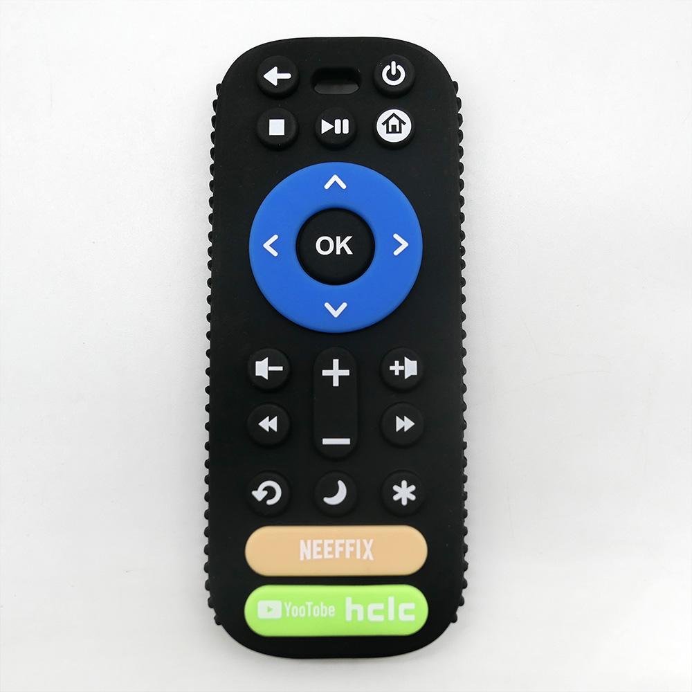 Non-Toxic Simulated Remote Control Teether Baby Pacifier Anti-Thumb-Sucking Soothing Toy For Chewing And Stress Relief