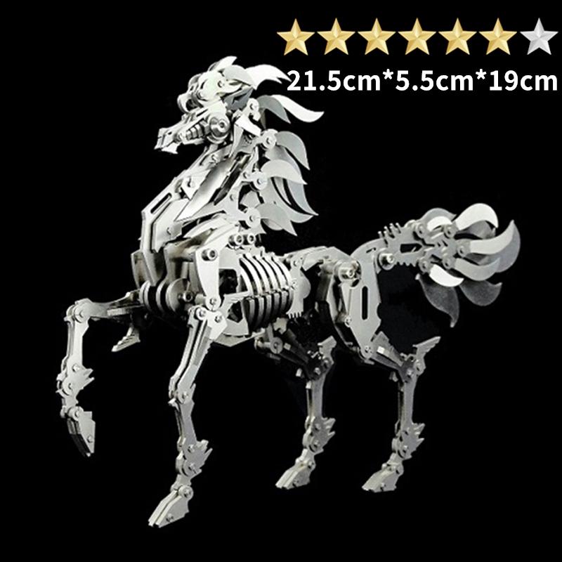 3D DIY Assembly of Metal Insects Birthday Gifts Holiday Gifts High-Quality Simulated Animal Models Unicorns Foxes Metal Model