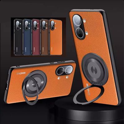 Per Custodie Redmi Turbo Max Supporto Rotante a 360° Texture Pelle PU Pellicola Lente Fotocamera Cover Paraurti Antiurto Per POCO X8 Pro Max