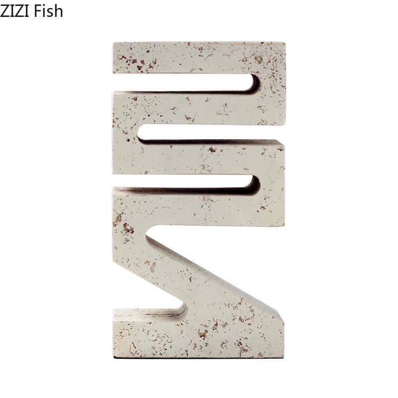 Kreatywne Imitacje Jaskiniowego Kamienia Geometryczne Ozdoby Nowoczesne Rzemiosło Dekoracja Biurka Geometryczna Rzeźba z Żywicy Estetyczny Wystrój Pokoju