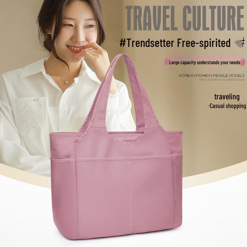 Women's Oxford Cloth Multi-Pocket Handbag - Casual, Large Capacity, Waterproof, Portable, Single Shoulder Travel Bag