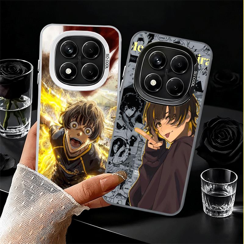 Blue L-Lock Bachira Meguru Soft Phone Case for Samsung Galaxy S24 S25 FE S26 Edge S23 Ultra S22 Plus S21 + Shockproof Cover Back