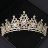 Bridal Headwear Green-Colour Women's Fashion Party Crown Girl Performance Tiaras