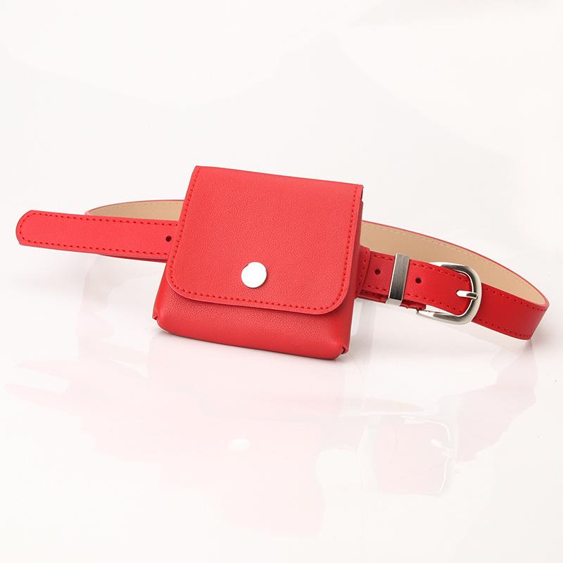 The New Lady's Waist Belt Is Simple and Versatile, with A Detachable Multi-functional Small Bag and Decorative Belt