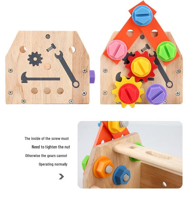 Children's Wooden Tool & Car Assembly Set