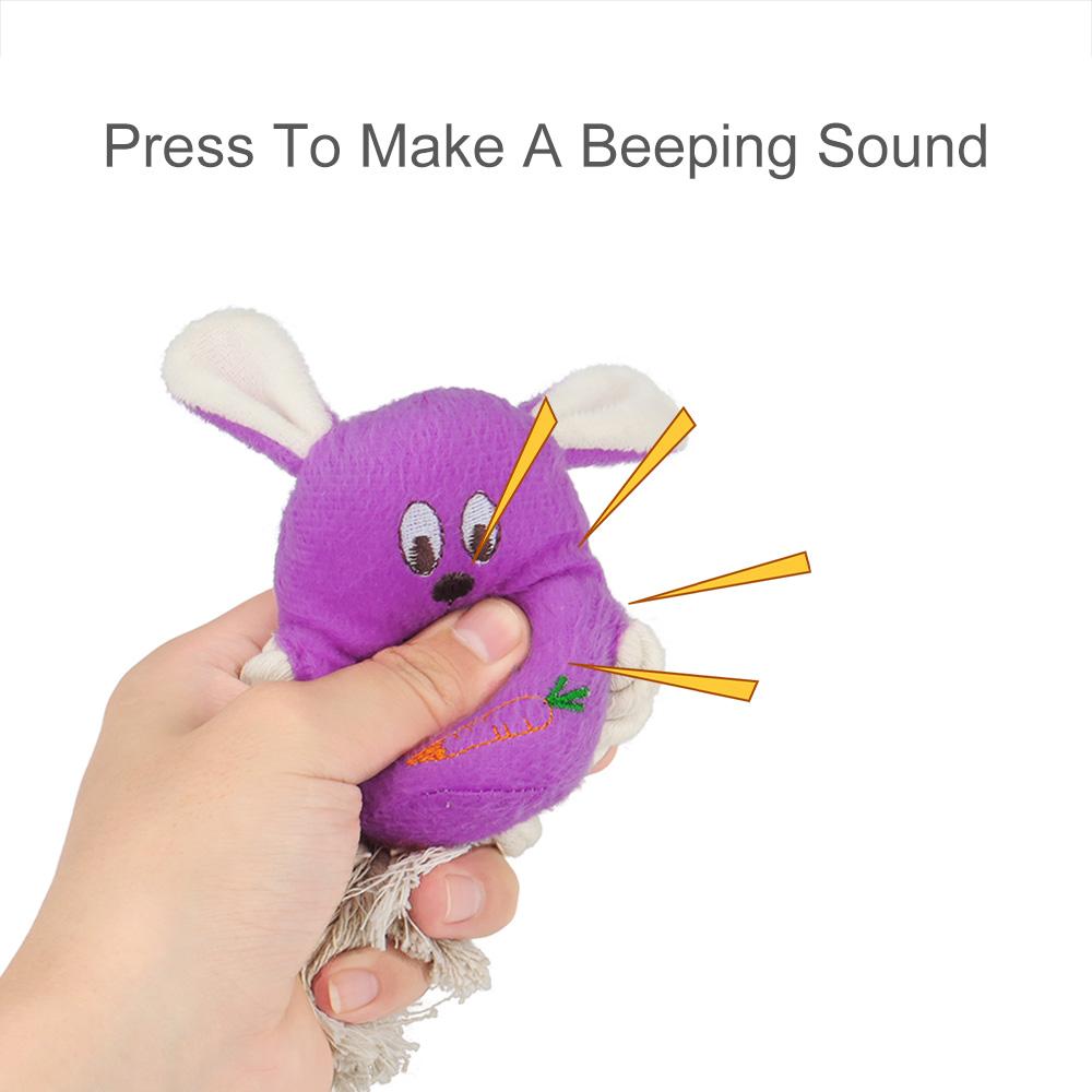 Soft Plush Mouse Pet Toy Cute Animal Rabbit Squeaky Sound Toys For Cow Cat Dog Toy