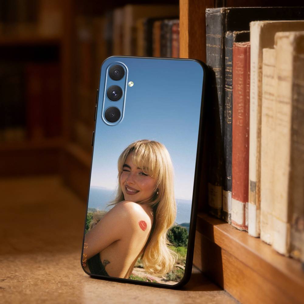 Singer S-Sabrina Carpenter Phone Case For Samsung S26,S25,S24,S23,S22,S21,Plus,Fe,Lite,Others Black Cover