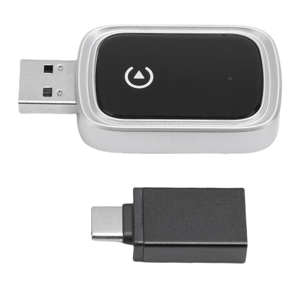 Wireless Adapter for Carplay 5.8GHz WiFi Bluetooth 5.0 USB Type C Car Wired to Wireless Adapter for IOS Phone