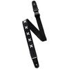 Basiner DURA STRAP VITALGRIP Hardcore Series Guitar Strap with Strap Elastic and Mini Pick DURA STRAP VG White Lock, High-Density Webbing, Pocket.