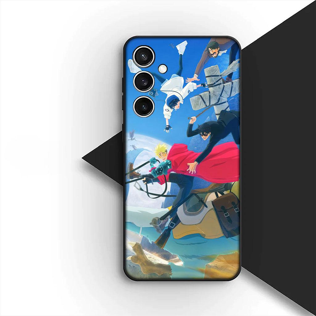 Phone Cover for Samsung Galaxy S25 S24 S23 FE Ultra Plus S7 Edge S25+ S23+ A56 5G Funda Casing Soft Case Trigun Stampede Galaxy S24 FE