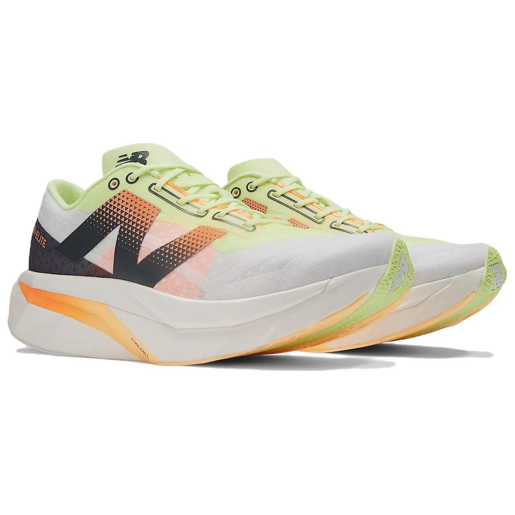 New Balance FuelCell SuperComp Elite v4 Bianco Lime Mango Sneakers Uomo Bleached-Lime-Glow Hot-Mango MRCELLA4