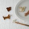 EAST Table Chopstick Rest, Ceramic, Squirrel, 4.5x3.8x0.9cm, Made In Japan, Dishwasher Safe, 96-031-01, Animal Shape, Cute, Chopstick Holder for